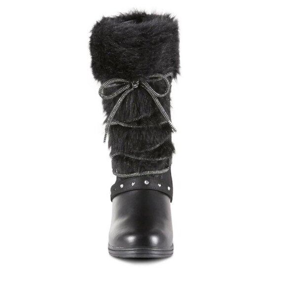 Piper  Girls' Rachaela cold weather Black Fashion wedge Boot NWT - Picture 2 of 4